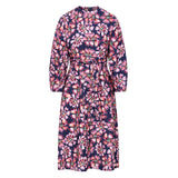 Maeve Dress Navy & Pink Floral