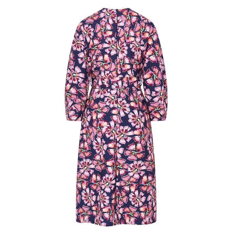 Maeve Dress Navy & Pink Floral