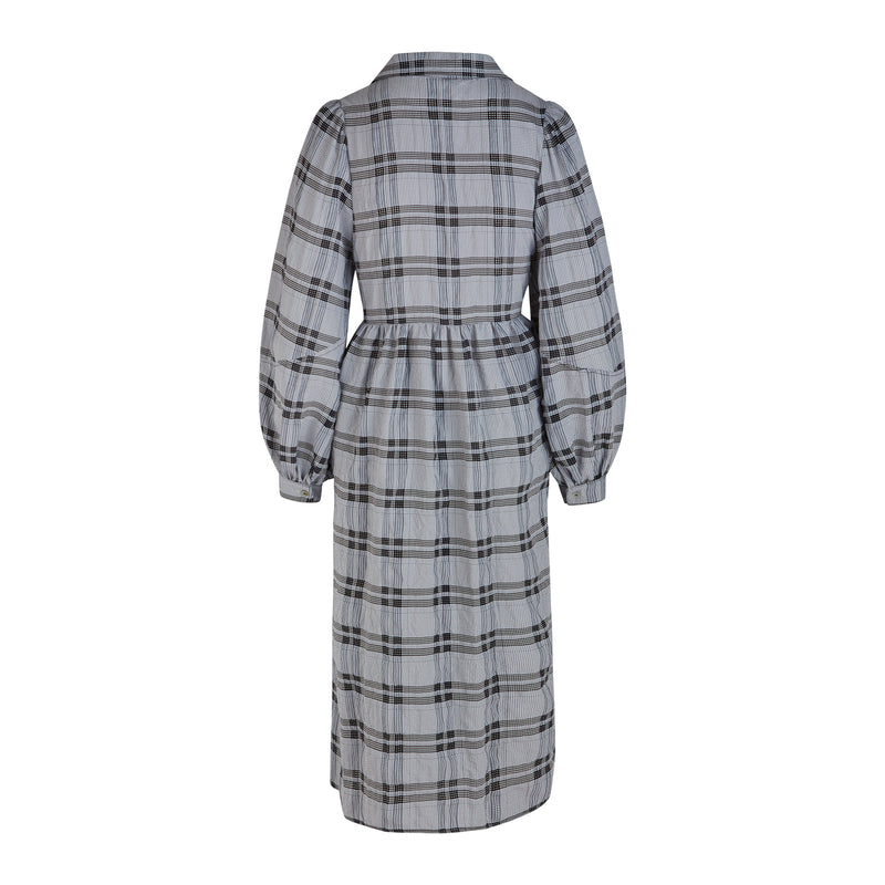 Nora Dress Black and White Check